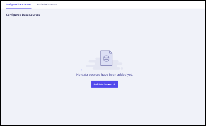 Data sources empty