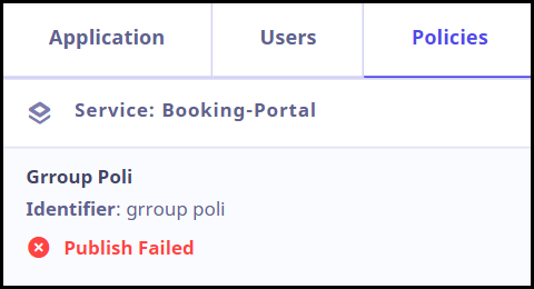 Policy info for application right panel