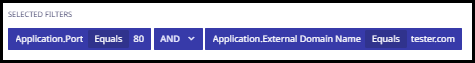 Selected filter 2 new