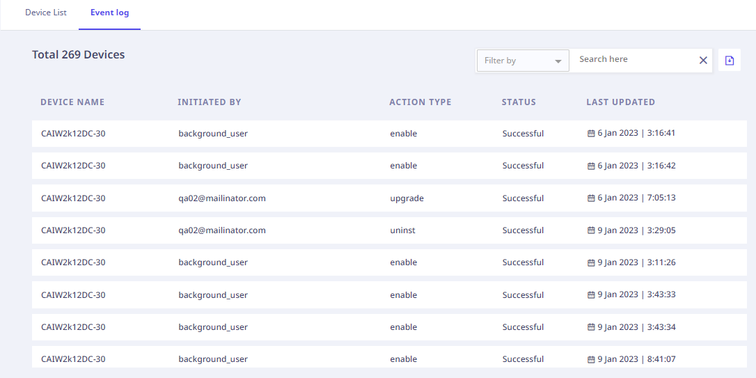 Event Logs