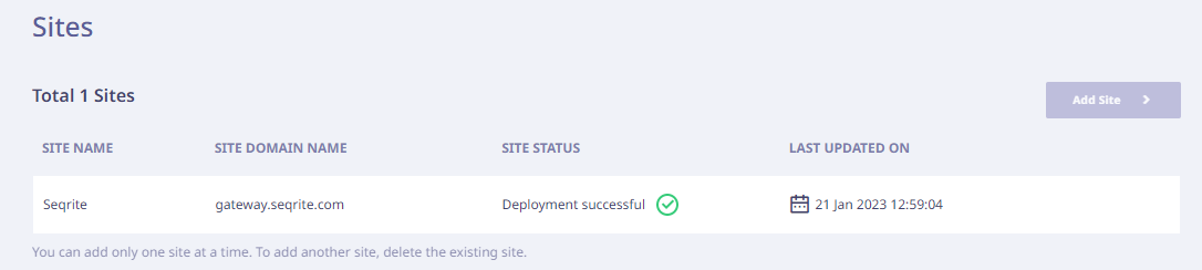 Site management 1.1