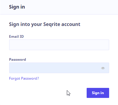 Log In Screen