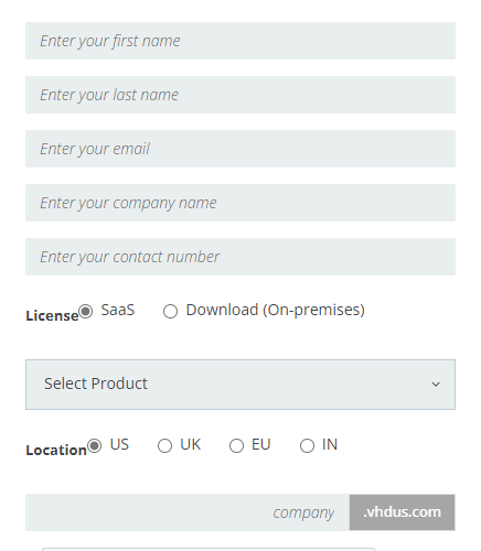 Vision HelpDesk Form