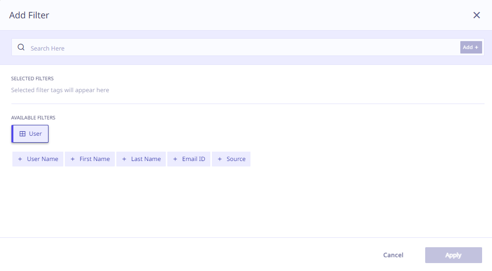 End User Filter