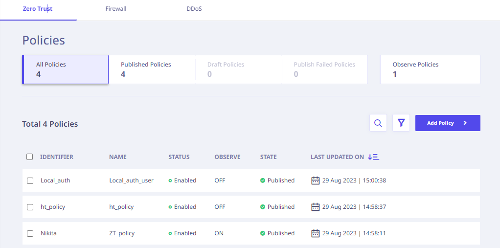 Policy Management 2.0.5