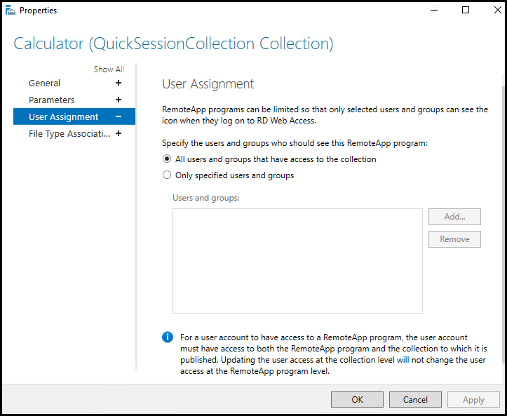 User Assignment