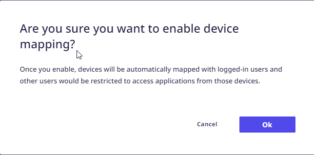 Confirm Mapping