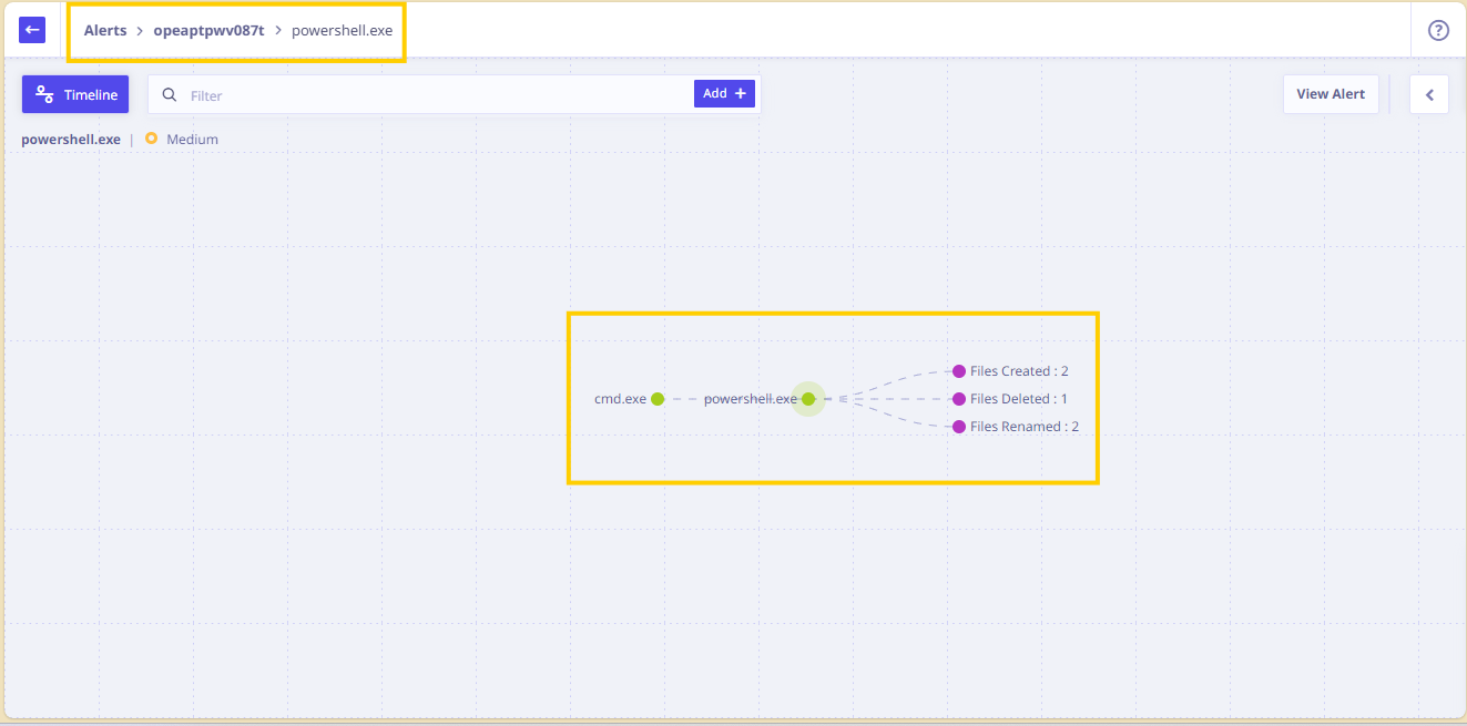 Alert displays File Name modules